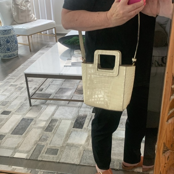 Staud Mini Shirley Embossed Animal Bag Small - Picture 12 of 15